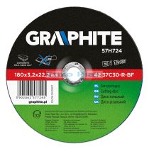 GRAPHITE - Vágókorong kőhöz, 180 x 3,2mm