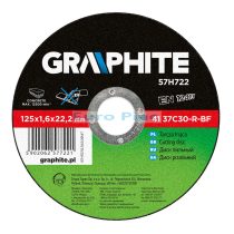 GRAPHITE - Vágókorong kőhöz, 125 x 1,6mm