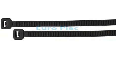 Műanyag kábelkötegelő PA 6.6 fekete 4,8x430