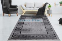   Rövid szálú exkluzív szőnyeg, klasszikus mintával, csúszásgátló szőnyeg, grey, 160x220cm