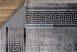 Rövid szálú exkluzív szőnyeg, klasszikus mintával, csúszásgátló szőnyeg, grey, 160x220cm