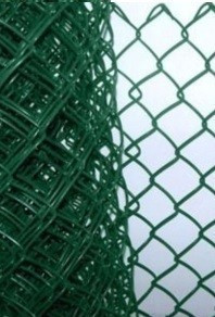 Kerítésfonatok zöld PVC-vel bevont horganyzott drótkerítés