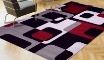Margit nyírt szőnyeg 196 fekete, piros 200 x 280