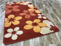 Margit nyírt szőnyeg virágos narancs  200 x 280
