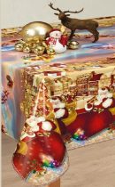   Viaszosvászon asztalterítő karácsonyi mikulás mintás 200x140