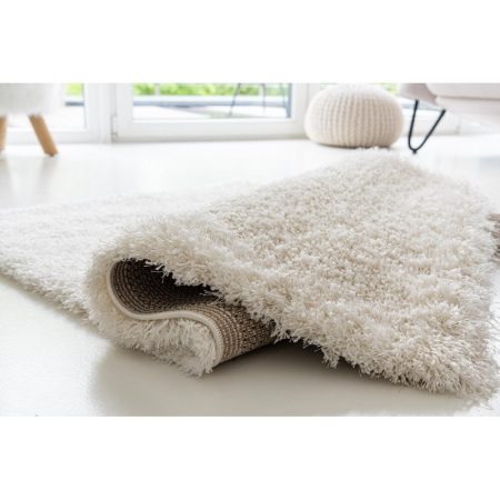 Futó szőnyeg, Puffy shaggy, white, 60 x 220 x 5 cm