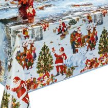   Viaszosvászon asztalterítő karácsonyi mikulás mintás 200x140