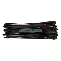 Műanyag kábelkötegelő TOPEX fekete 3,6x300