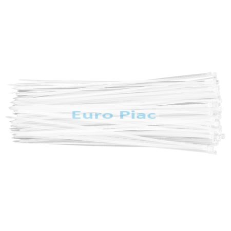 Műanyag kábelkötegelő TOPEX fehér 3,6x300